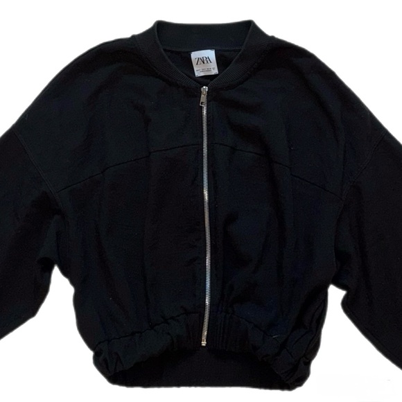Zara Women's Black Bomber Jacket - Picture 1 of 5